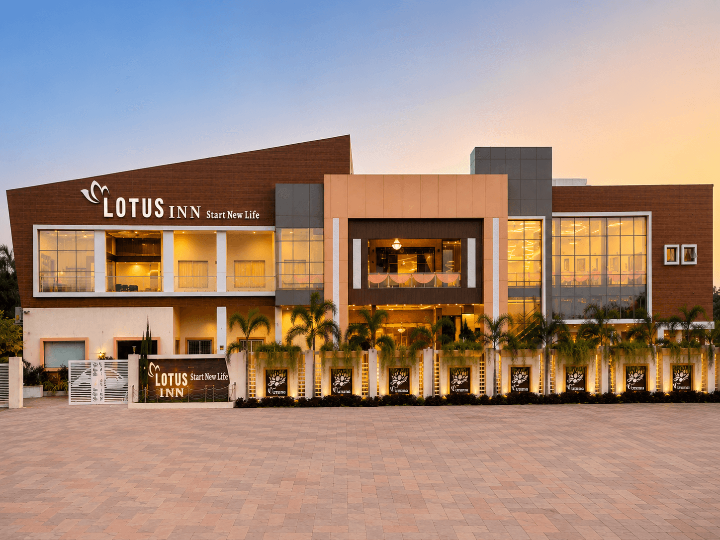 Lotus Inn main building and entrance